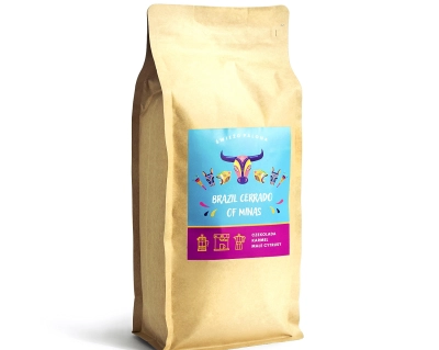 Brazil Cerrado Natural kawa ziarnista waga 1000g
