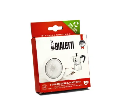 Uszczelki i sitko do kawiarek aluminiowych Bialetti Moka Express 2 tz