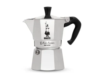 Bialetti Moka Express kawiarka aluminiowa na gaz 4 tz / 190 ml srebrna